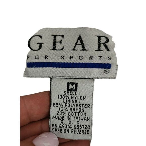 Vintage 90s Intel Inside Fleece Lined Windbreaker Jacket Hood Mens Size M Black - Picture 8 of 9